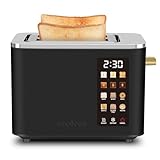 SEEDEEM Toaster 2 Slice, Touch Control Screen, Smart Stainless Toaster, 6 Shade Setting, 6 Bread Selection, Countdown, Removable Crumb Tray,...