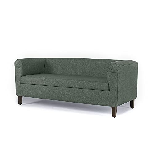 Image of Wakefit Sofa Set | 3 Year Warranty | Sofa 5 Seater, 5 Seater Sofa for Living Room, Wooden Sofa Set, Sofa Set 3+1+1 Seater - Miami(Omega : Green)