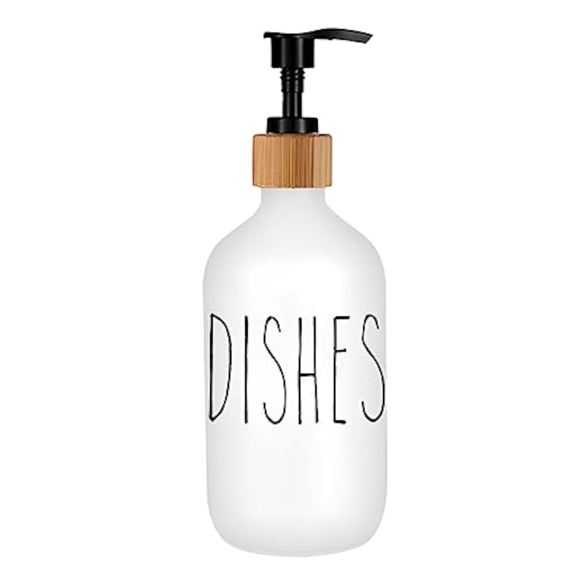 Refillable Shampoo Lotion Bottle Liquid Soap Dispenser, White