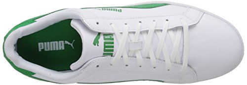 Image of Puma Men's Smash L Icon Athletic, White /Fern Green, 11 D US