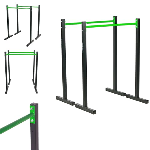 ENDORFIT Dip Station Fitness Parallettes Dip Barren für Krafttraining Dip...