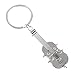 Produktbild Simiday Violine geprägt Schlüsselanhänger aus Metall Musikinstrument Auto-Schlüsselanhänger Schlüsselhalter Hand Dekor Zubehör