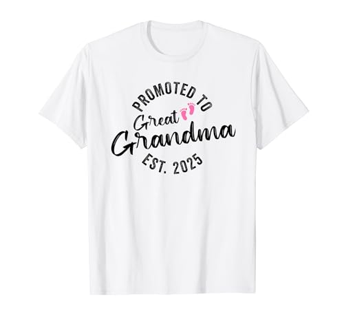 Promoted To Great Grandma 2025 Camiseta