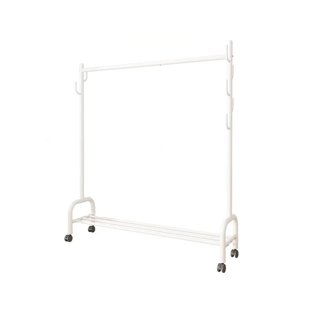 Cintre à vêtements 150cm pliable à simple tringle en acier pour rangement de chambre