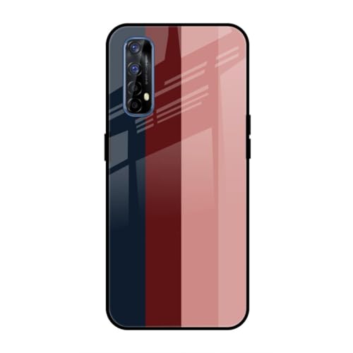Image of SmashItUp Rainbow | Multicolour Designer Printed TPU Metal Case Mobile Back Cover for Realme 7