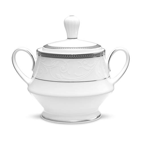 Noritake Regina Platinum Sugar Bowl with Cover