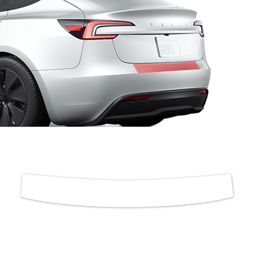 skoko (1Set) Rear Bumper Upper Clear Protective Film PPF Compatible with Tesla Model 3 Highland 2024 2025, Anti-Scractch, Premium PPF