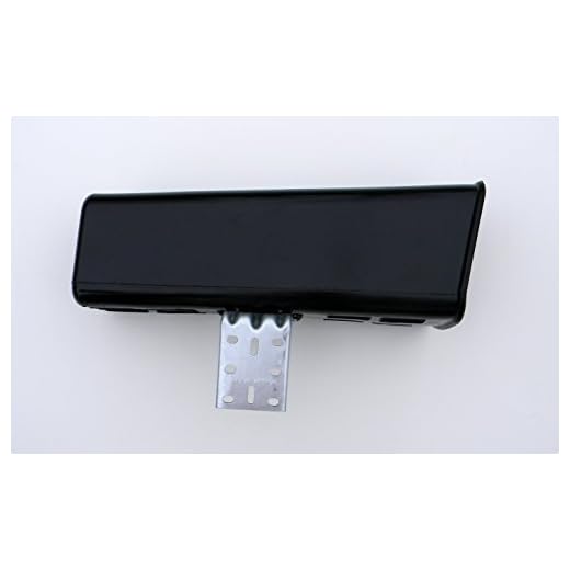 Standard Plastic Newspaper Tube Holder with Mounting Bracket, Black