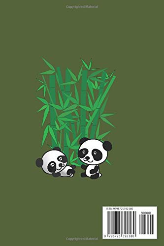 Panda Notebook: Happy Cute Panda Composition Notebook for Girls Kids, 120 Pages, 6"x9" - Image 2