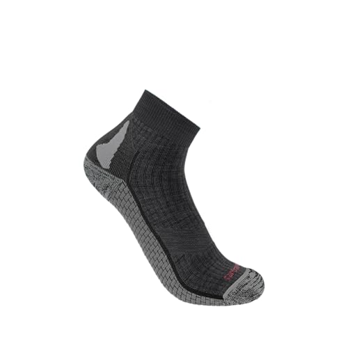 Image of Carhartt Women's Force Grid Midweight Synthetic-merino Wool Blend Quarter Sock