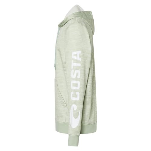 Costa Del Mar Mens Tech Fleece Hoody, Heather Sage, Medium3