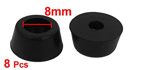 12Pcs Patin Pied Chaise Meuble Caoutchouc Tampon Pare-Choc Embout Jambe Protection Avec Rondelle