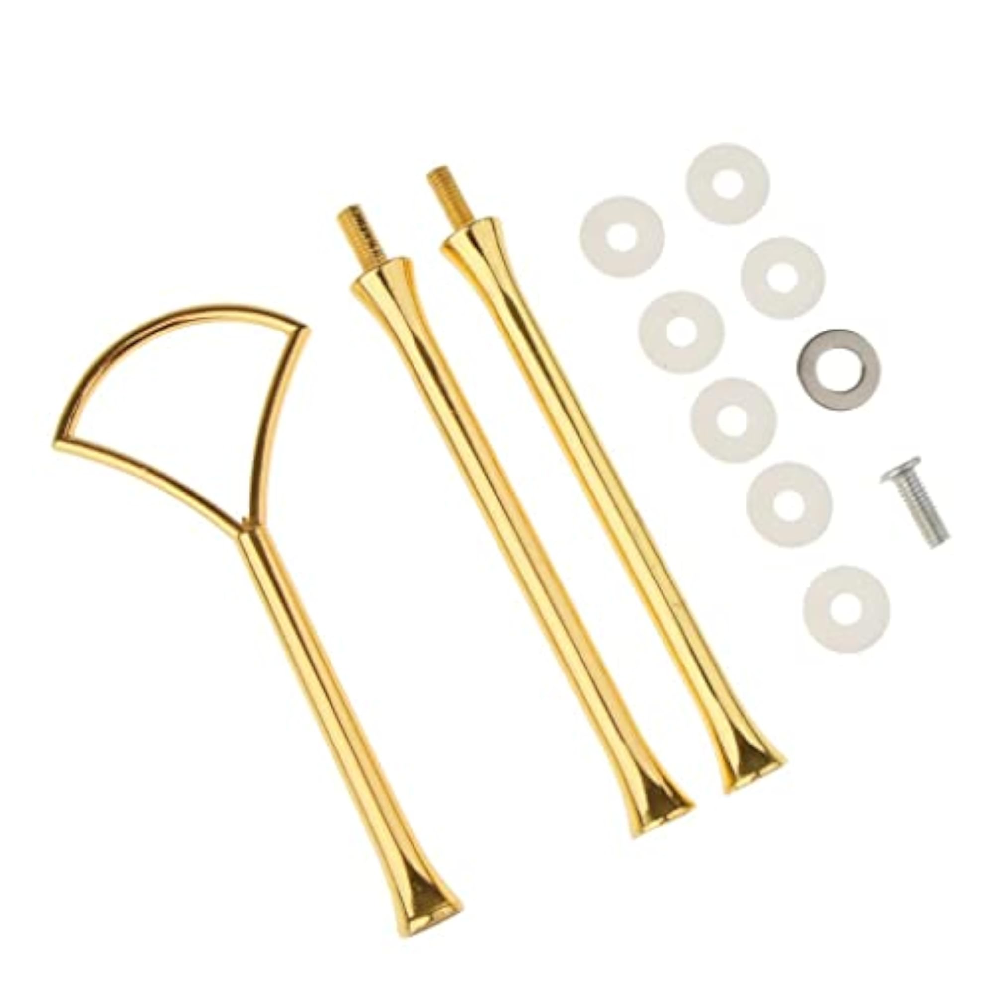 3 Tier Fan Top Cake Stand Holder Rack, Gold