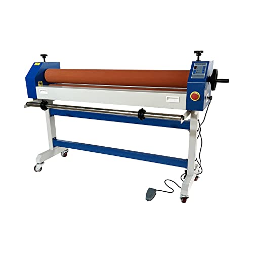 TECHTONGDA Electric Manual Cold Laminating Machine 51in 1300mm Cold Roll Laminator, 110V