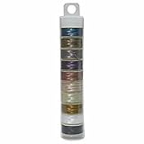 Nymo Nylon Seed Bead Thread Size B (10 Bobbins 72 Yards Each) 0.008 Inch 0.203mm, Mixed Colors