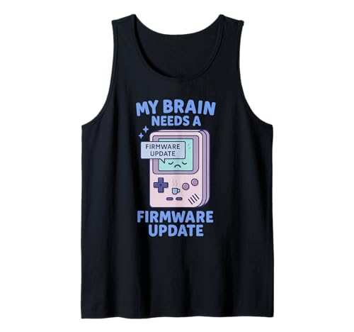 My Brain Needs A Firmware Update Retro Gamer | Cute Pixel Tank Top