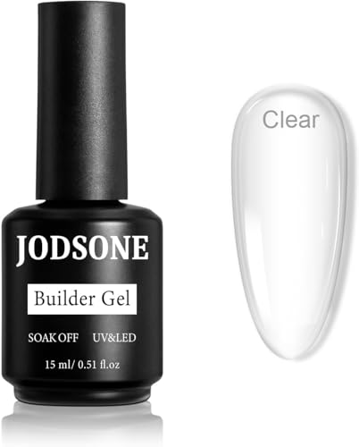 JODSONE 15 ML Builder Gel Nail Set Constructor de Uñas para Uñas Apex y Extensión Fortalecedor Duro Necesidad de curar por la lámpara de uñas