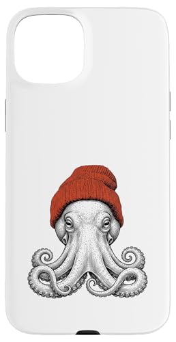 Funny Octopus Sea Animal Beanie Ocean Lover �X�}�z�P�[�X iPhone 15 Plus �p