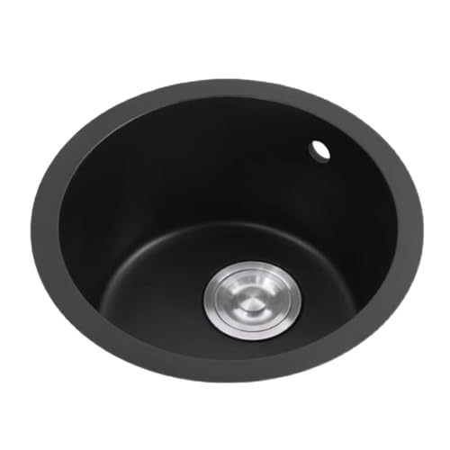 Évier de ferme sous plan en pierre de quartz au design minéral