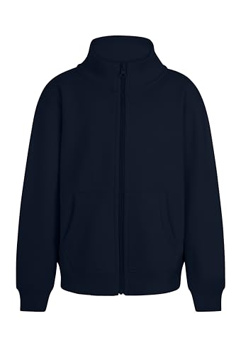 Sweat pour enfant zippé facile à enfiler taille 5-6 ans marine