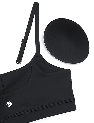 Crz Yoga Womens Butterluxe Adjustable Spaghetti Strap Sports Bra thumb #5