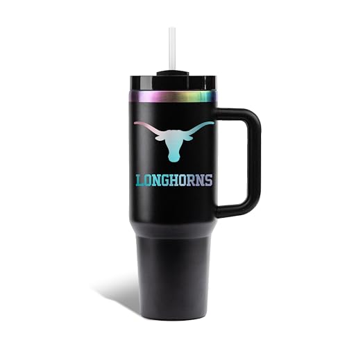 Image of The Memory Company | Licensed NCAA 40oz Iridescent Tumbler with Handle