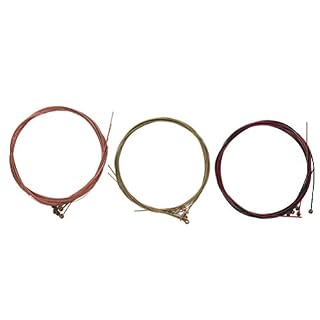 FARUTA Lot de 3 cordes de guitare en laiton pour guitare folk acoustique, guitare classique, basse, ukulélé, instruments… - Les Beatles, Paul McCartney, John Lennon, RIngo Starr, George Harrison FARUTA Lot de 3 cordes de guitare en laiton pour guitare folk acoustique, guitare classique, basse, ukulélé, instruments… – Image 2