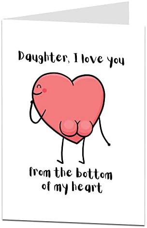 Funny Birthday Card For Daughter. For Kids & Adults. All Ages 18th 30th 40th