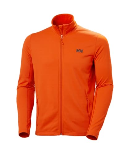 Helly-Hansen Versalite - Chaqueta de forro polar para hombre, ligera, transpirable, ropa deportiva al aire libre, ideal para senderismo y uso casual, 300 Patrol Naranja, X-Large