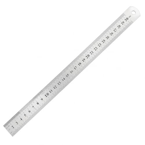 DAUMKINO Edelstahl Lineal Metall 30 cm