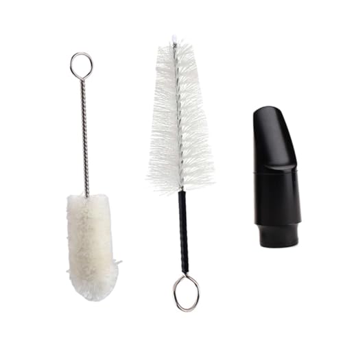 Mikinona 2個 ホイッスル ブラシ 楽器 ホーン クリーニング ブラシ クリーニング 楽器 ソプラノ ス マウスピース ス7ソプラノ7マウスピース7 ス7マウスピース ブラシ