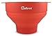 The Original Salbree Collapsible Silicone Microwave Popcorn Popper Maker Machine, Microwavable Bowl Holds 16 Cups, Uses Hot Air and Oil Always Optional - The Most Colors Available (Red)