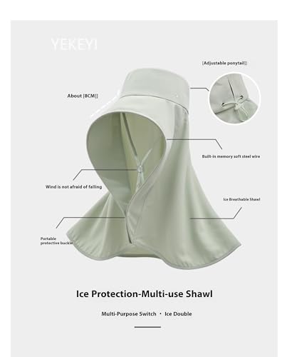Sombrero para mujer con ala ancha y protección solar miniatura 3