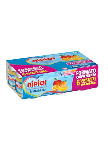 Nipiol Omogeneizzato Frutta Mista Offerta 24 Vasetti Da 80 Gr
