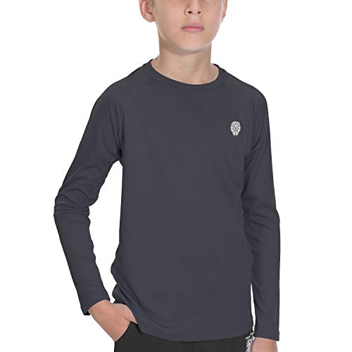 Sun Shirts for Youth Boys Rashguard - Long/Short Sleeve Lightweight Shirt SPF 50+