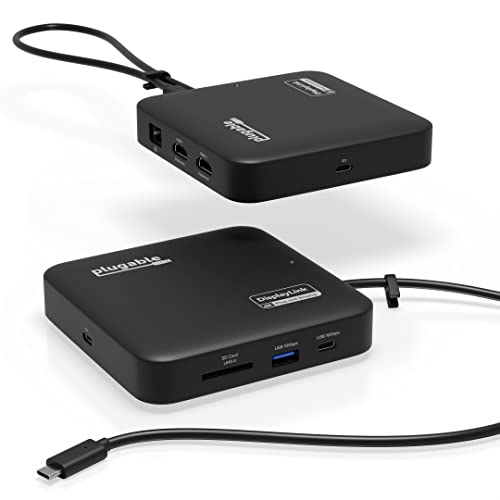 Plugable 11-in-1ドッキングステーション UD-4VPD HDMI Plugable USB4 Dual Monitor Docking Station with 4K 120Hz