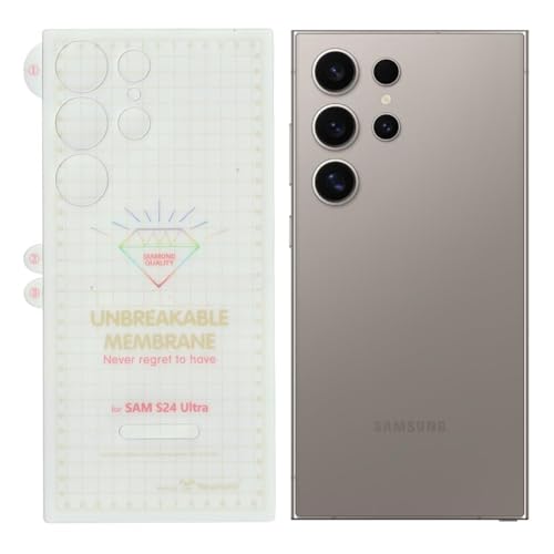 Image of TechTrendz Unbreakable Hydrogel Membrane TPU Clear Back Screen Protector Guard Compatible with Samsung Galaxy S24 Ultra 5G (It is not Tempered Glass)