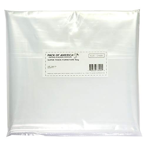Pack of America Chair Armchair Seat Cover Bag for Moving and Storage |