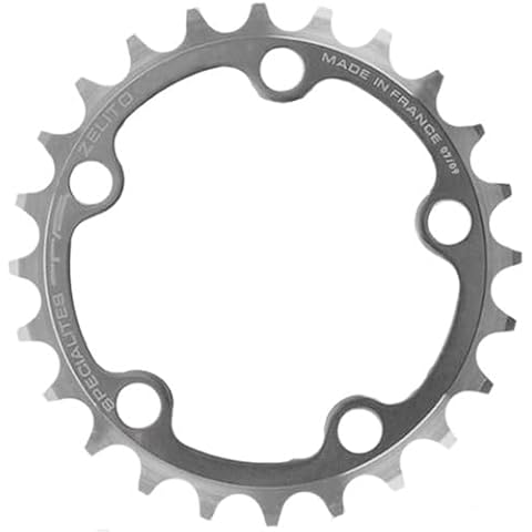 Spécialités TA Zelito Triple 74pcd 8/9/10 Speed Chainring, Inner 32t, Silver Cover