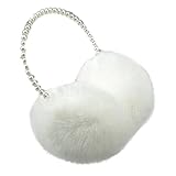 パール装飾 イヤーマフ イヤーウォーマー 耳あて 冬 防寒 極暖 肉厚 超軽い 滑り止め イヤーマフ防寒 耳カバー 耳あて 防寒 おしゃれ コンパクト 防寒対策 通勤通学 メンズ レディース 男女兼用 白