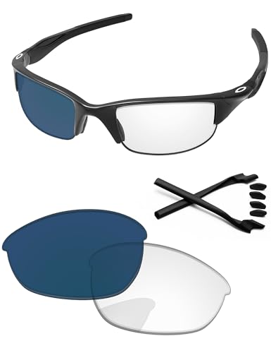 Image of Replacement Lenses & Rubber Kits for Oakley Half Jacket 2.0 OO9144 62mm - Precision Fit, UV Block, Impact Resistant