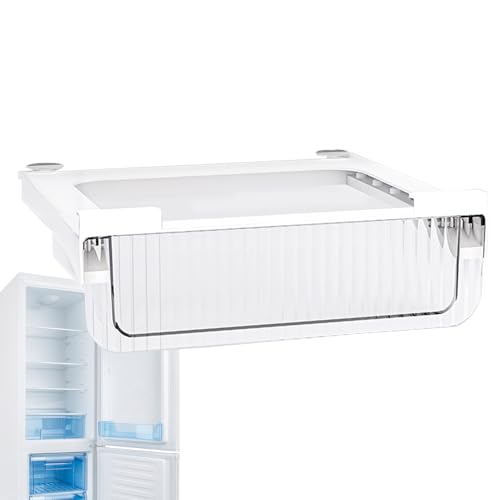 Cajones para frigoríficos, deslizantes, de Basura Transparentes | Cajas de Almacenamiento apilables para frigoríficos, Frutas, Bebidas, organizadores de estantes de Cocina, contenedores de