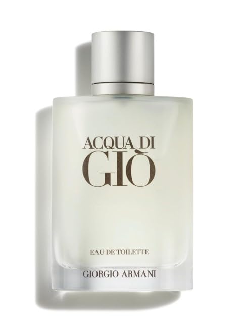 Armani Beauty Acqua di Giò - Eau de Toilette - Cologne for Men - Long Lasting Fragrance with Bergamot notes, Jasmine, White Musks, Patchouli & Cedarwood – 3.4 Fl Oz