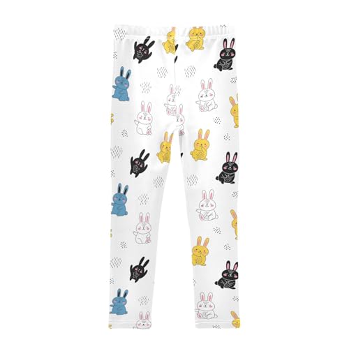 Girls Leggings Size 4T Rabbit White Breathable Soft Tights Girl Yoga Pants for School Dance2
