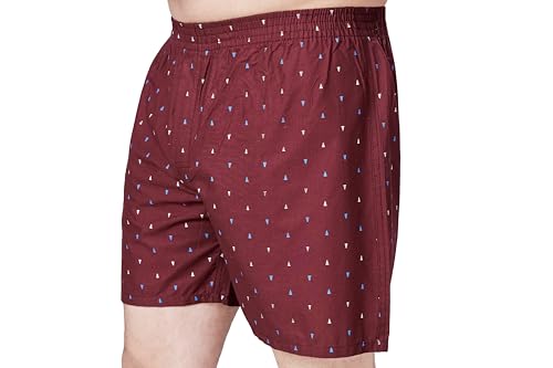 Image of Men's Cotton Printed Regular Fit Boxer Shorts | Soft & Breathable Innerwear | Comfortable Boxers | Lightweight & Stylish Nightwear