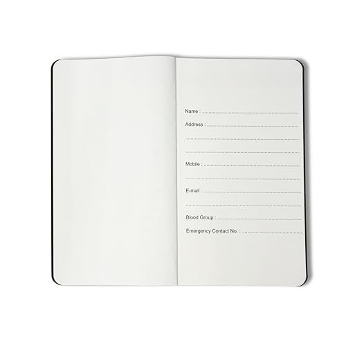 Image of Cubic A7 Palm Notebook | Black | Pack of 3 | Compact & Stylish Softbound for Note-Taking, Pocket Use & Journaling | Smooth Paper | Durable & Handy