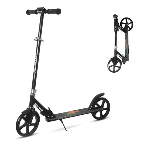 Nattork Scooter for Kids 8-12, Teens and Adults- Adjustable Height Folding Kick...