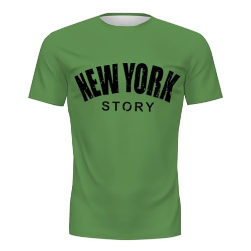JHOKCI Mens T-Shirts Big and Tall Shirt Athletic Short Sleeve Tees Fashion Breathable Shirt Loose Lightweight Tee Green