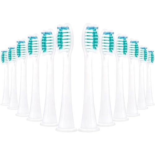 12 cepillos de repuesto compatibles con cabezales de cepillo de dientes para Protective 4500, 5100, 3100, 4300, Diamond 9000, 9400, innovador cabezal de cepillo de repuesto en forma