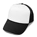 DALIX Youth Cap Trucker Cap in Black and White